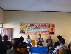 Polres Subang Giat Silaturahmi dan Nemoni Rakyat di Wilayah Hukum Polsek Purwadadi