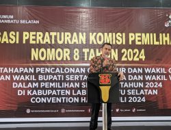 KPU Labusel Gelar Sosialisasi PKPU Nomor 8 Tahun 2024 Untuk Persiapan Pilkada Mendatang