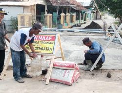 Pemdes Gempol Sari Genjot Pembangunan Infrastruktur Dua Jembatan