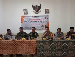 Kapolsek Ciasem Hadiri Sosialisasi Pengawasan Partisipatif Pada Pemilihan Tahun 2024 Kecamatan Ciasem