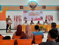 Hadiri Sosialisasi Pengawasan Partisipatif, Kapolsek Pusakanagara Minta Warga Bijak Dalam Bermedsos