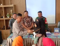 Kapolsek Ciasem Hadiri Launching Pemberian Makanan Tambahan Berbasis Pangan Lokal Bagi Ibu Hamil dan Balita Gizi Kurang