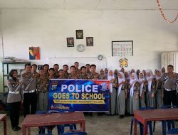 Sat Lantas Polres Labusel Laksanakan Police Goes To School di SMAN 1 Kampung Rakyat