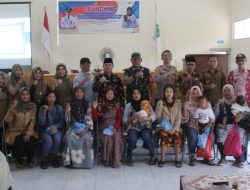 Danramil 0508/Purwadadi Hadiri Launching Program Pemberian Makanan Tambahan (PMT) oleh UPTD Puskesmas Purwadadi