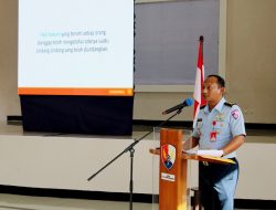 Tim Safari Gabungan Komando Operasi Udara I melaksanakan ceramah pembinaan Hukum, Pembinaan Mental dan Ideologi serta Psikologi