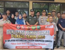 Forkopimcam Ciasem Gelar Deklarasi Pilkada Damai Tahun 2024