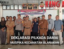 Polsek Blanakan bersama Forkopimcam Gelar Deklarasi Damai Pilkada Serentak 2024