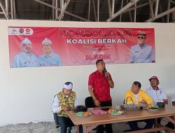 Tiga Partai Konsolidasi Koalisi BERKAH di Roemah Perjuangan Marahaen Dapil IV