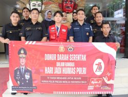 Semangat Empati di Hari Jadi Humas Polri ke 73 tahun, Humas Polres Jakarta Barat Lakukan Aksi Donor Darah