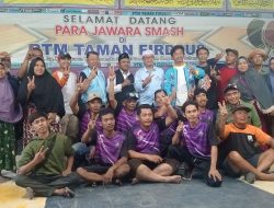 Calon Wakil Bupati Subang Nomor urut 2 Agus Masykur Silaturahmi Ke Pengurus Persatuan Tenis Meja (PTM) Taman Firdaus