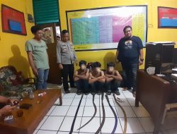 Polsek Ciasem Melakukan Penangkapan Terhadap Pelaku Yang Melakukan Konvoi di jalan Yang Membawa Sajam