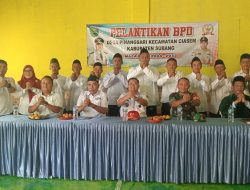 Camat Ciasem Melantik Anggota BPD Desa Pinang Sari Periode 2024-2032