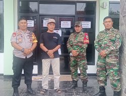 Kapolsek Bersama Danramil 0507/PBR Lakukan Pengecekan Logistik Pilkada di Gudang PPK Patokbeusi Pasca Pencoblosan