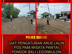 Personil Polsek Legon Kulon Gatur Pos Pam Wisata Pantai Pondok Bali
