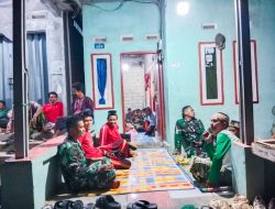 Satgas TMMD ke-123 Kodim 0605/Subang Hadiri Tahlilan, Wujud Kedekatan dengan Warga
