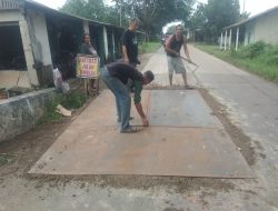 Kades di Pabuaran Pelopori Perbaikan Jalan Rusak