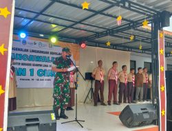 Danramil 0506/Ciasem Jadi Irup Upacara Bendera Sekaligus Pembukaan MPLS Panca Waluya di SMAN 1 Ciasem