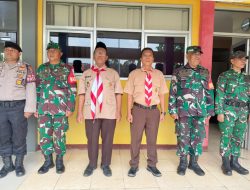 Hari Pertama MPLS, Polsek Blanakan Kawal Kelancaran Pelaksanaan MPLS SMAN 1 Blanakan