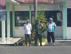 Personil Polsek Patokbeusi Hadiri Apel Kesiapsiagaan Bencana Tingkat Kecamatan