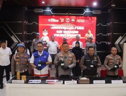 Kegiatan Konferensi Pers Pengungkapan Kasus Pemalsuan dan Penyalahgunaan BBM Bersubsidi di Wilayah Hukum Polres Subang