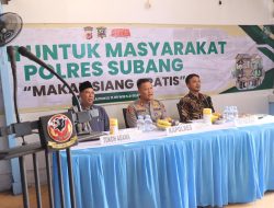 Polres Subang Launching Program Makan Siang Gratis untuk Driver Ojol dan Masyarakat