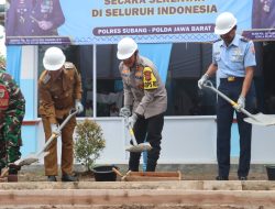 Mendukung Program Presiden, Polres Subang Laksanakan Ground Breaking Pembangunan SPPG Ke- 2 di Kecamatan Pabuaran 