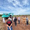 Polres Subang Cek Lokasi Dugaan Galian Tanah Merah Ilegal di Patokbeusi, Excavator Dipasangi Police Line