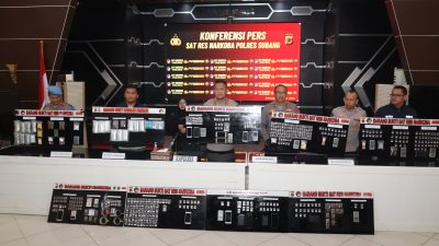 Polres Subang Ungkap 32 Kasus Narkoba, Amankan 33 Tersangka Selama Periode April–Juni 2026