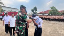 Danramil 0511/Pusakanagara Tanamkan Disiplin dan Wawasan Kebangsaan pada Pembukaan MPLS SMKN 1 Pusakanagara