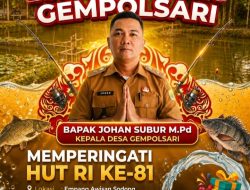 Pjs Kepala Desa Gempolsari Rencanakan Lomba Mancing Mania Bersama Warga Sambut HUT RI ke-81