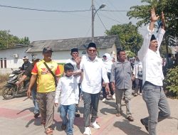 Dikawal Aksi Jalan Kaki Ratusan Massa Pendukung H.Kuswoyo Menahan Haru Saat Daftar Bakal Calon Kepala Desa Rancamulya