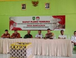 Kapolsek Patokbeusi Hadiri Penetapan Nomor Urut Calon Kepala Desa Rancajaya